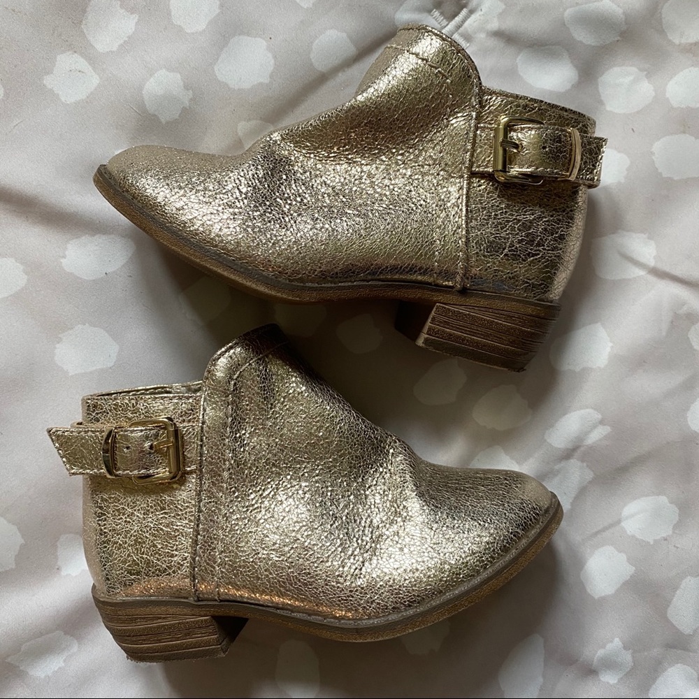 Nina Tea Ankle Boot - Gold Crackle